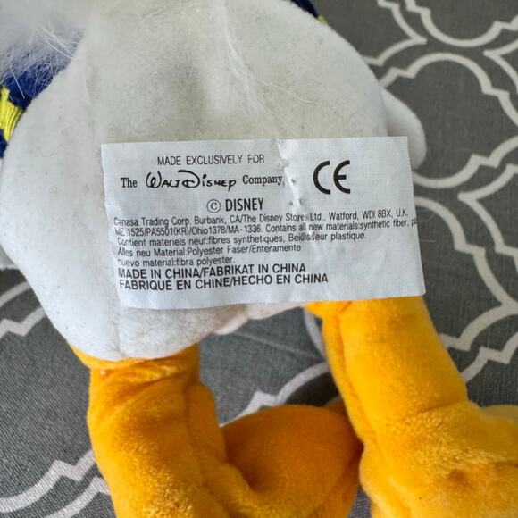 Disney Donald Duck Bean Bag Plush Doll Toy Sailor Stuffed Animal Nostalgia - Picture 3 of 5